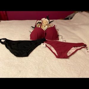 Shade & Shore Swim Suite with TWO matching bottoms